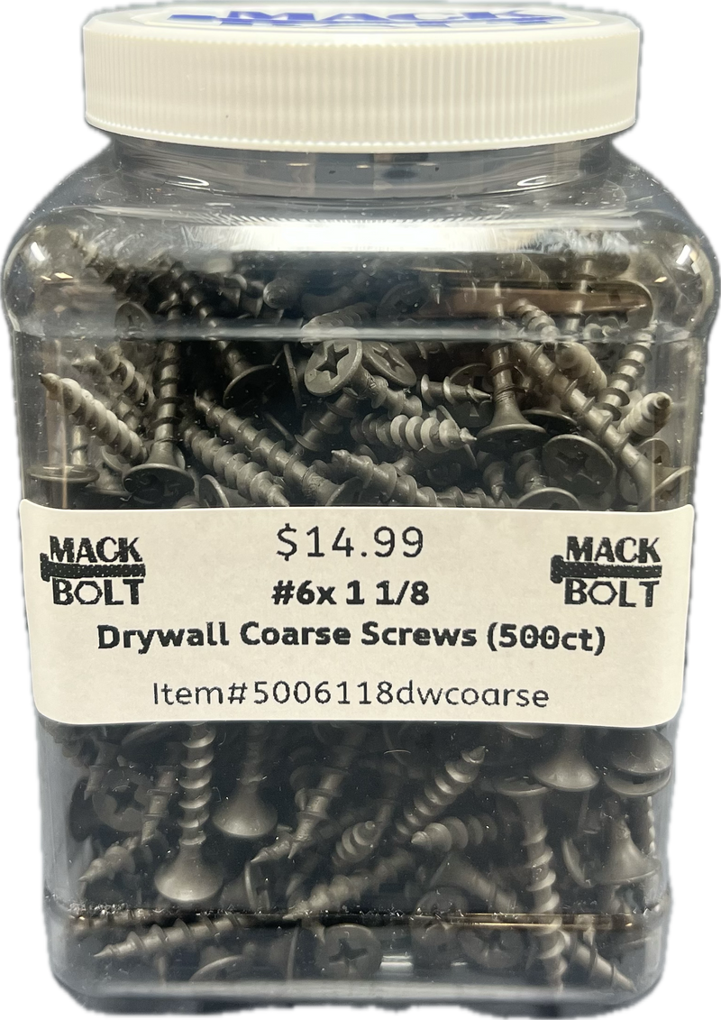 #6 x 1-1/8 Drywall Coarse Screws