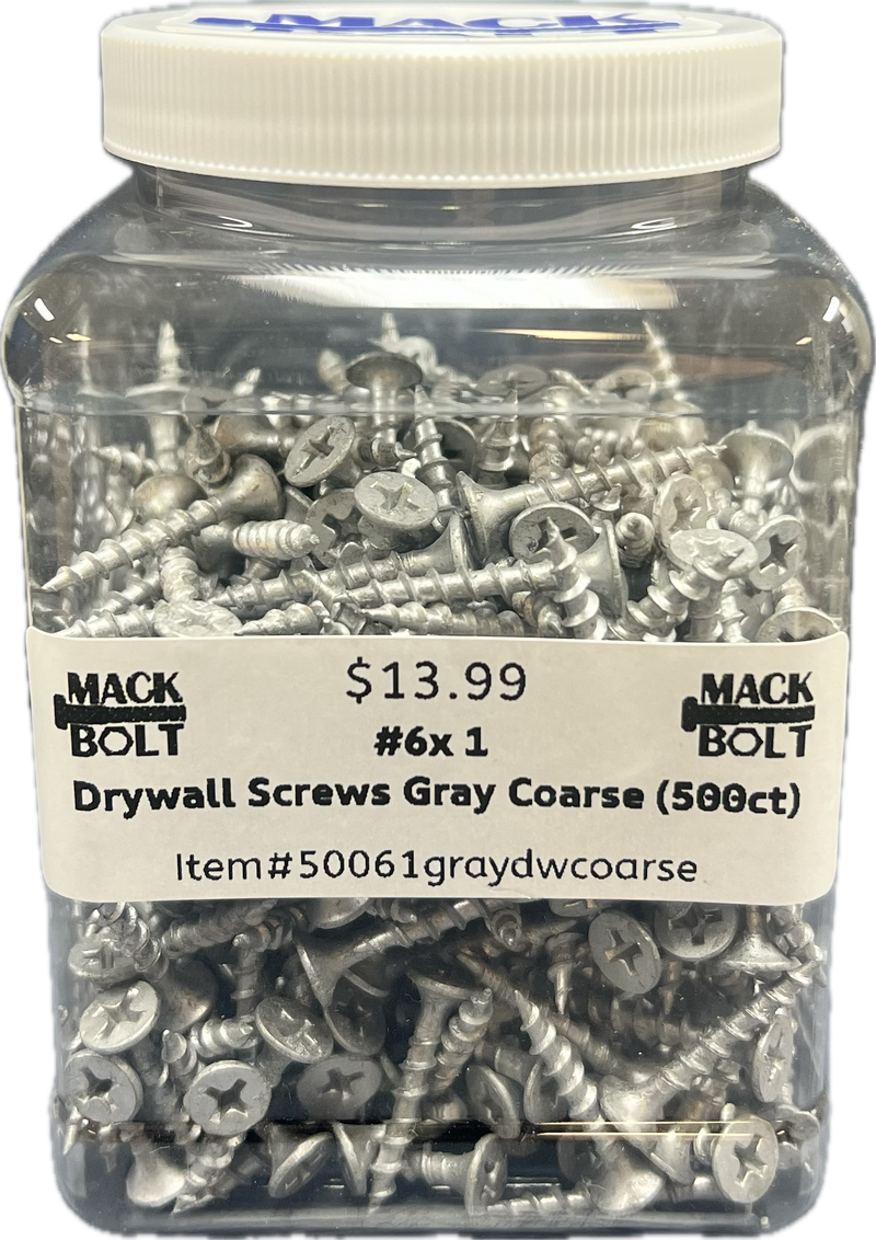 #6 x 1" Drywall Screws Gray Coarse