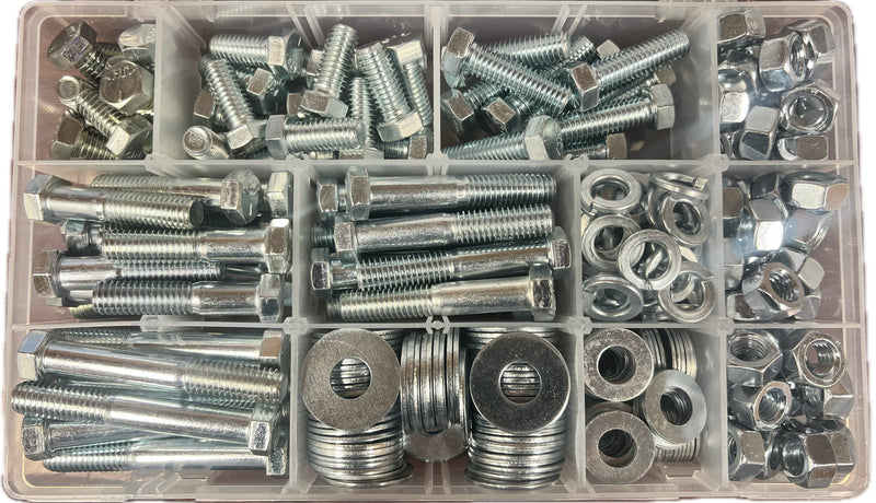 7/16" Grade 5 Coarse Thread Cap Screws with Nuts & Washers Kit