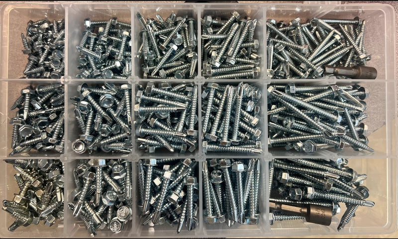 Hex Washer Head Self Drilling Screw Kit