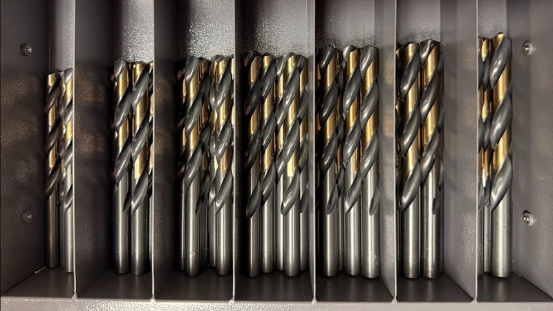 29 Size Fraction  Black & Gold Drill Bit Assortments with 258 Bits