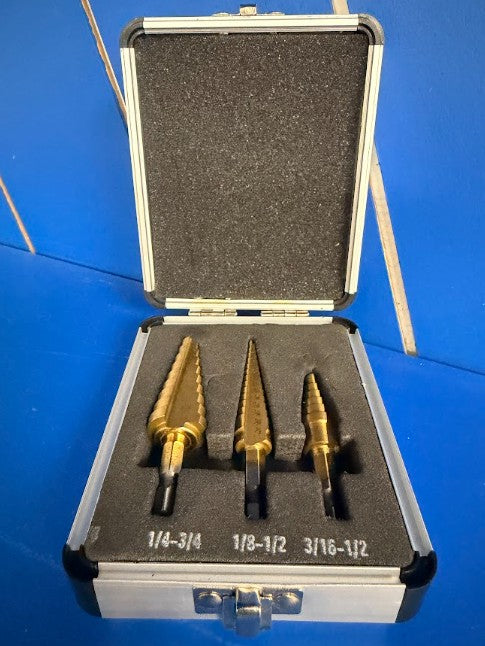 #1-#3 Tin Unibit Hex Step Drill
