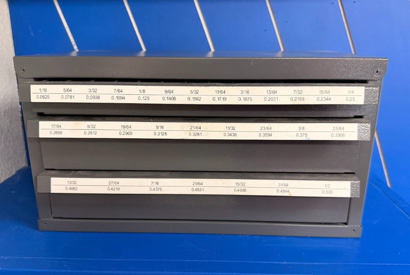 29 Size Fraction  Black & Gold Drill Bit Assortments with 258 Bits